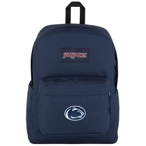 navy JanSport backpack with embroidered Penn State Athletic Logo